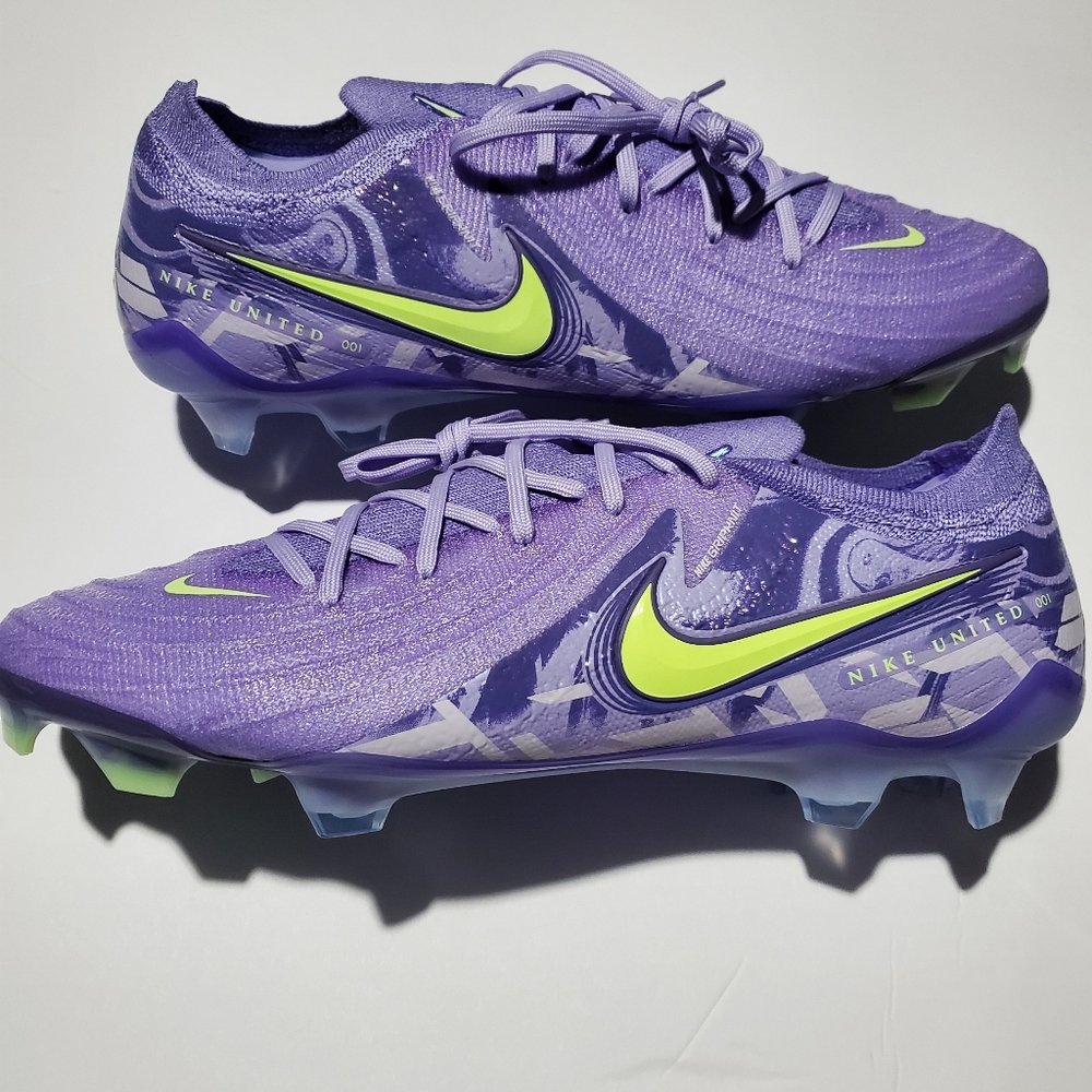 HF1597-500 Nike United Phantom GX 2 Elite Purple Agate Barely Volt (Men's) 11.5